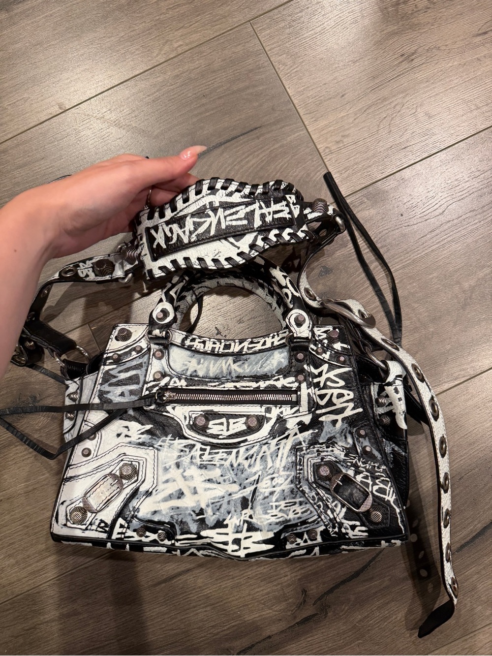 Balenciaga Neo Cagole Graffiti Bag